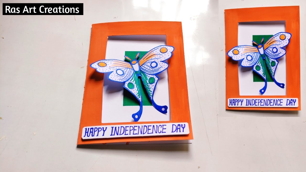 Independence Day Card || Handmade card ideas for 15 August