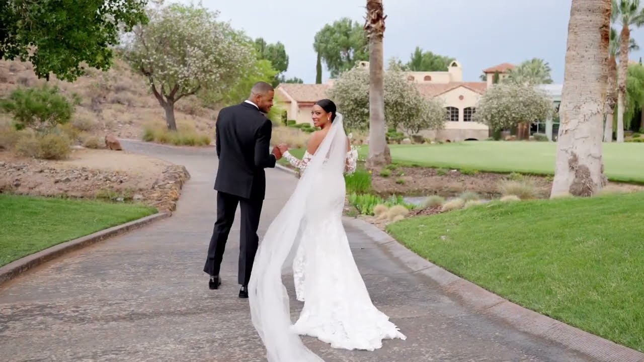 Wedding just outside of Vegas at golf course with Tuscan vibes!