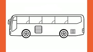 Easy Bus Drawing Step by Step