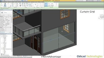Understanding Curtain  wall, Grid & mullion in Revit Architecture