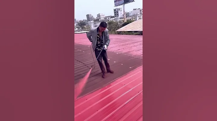 Color steel tile roofing plant renovation and maintenance, painting and color change process sharing