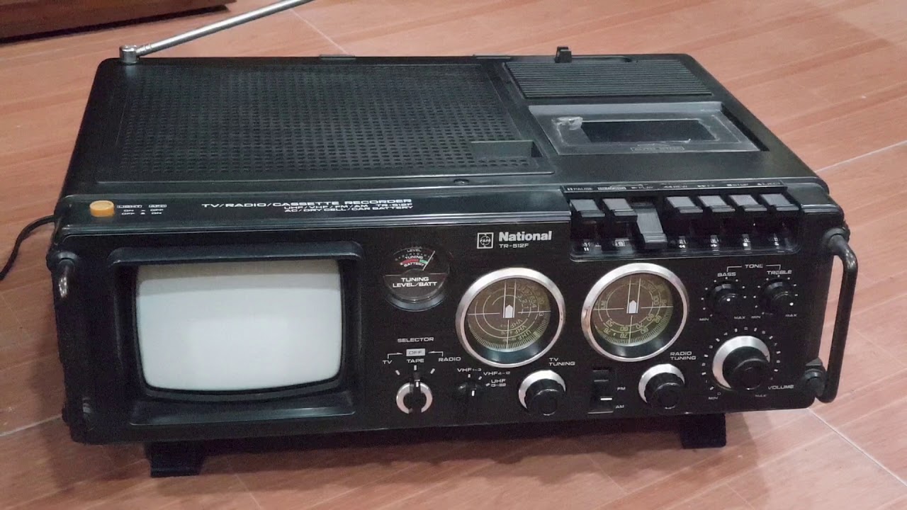 TV Radio Cassette Recorder National TR 512 F - YouTube