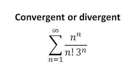 series n^n/n!3^n,convergent or divergent,ratio test,how to determine convergent and divergent#shorts