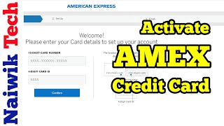 How To Activate American Express Credit Card Amex Card Activation India