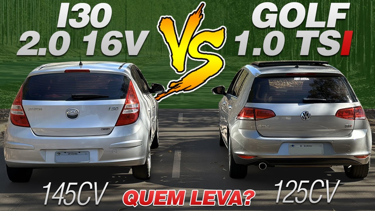 HYUNDAI I30 2.0 16V 145CV VS GOLF 1.0 TSI 125CV MANUAL - RESULTADO INESPERADO?!