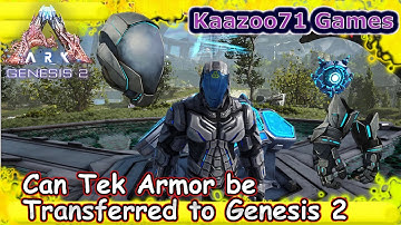 Can Tek Armor be transferred to Genesis 2 💥Without the Engram?