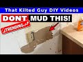 STOP- Before you Mud over Torn Drywall Paper, WATCH THIS, part 1 of 2