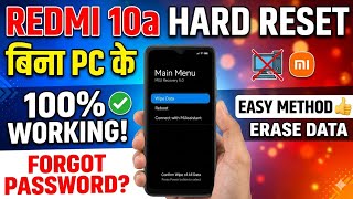 REDMI 10A HARD RESET PASWORD UNLOCK WITHOUT PC #hardreset #viral #trending #pasword #redmi
