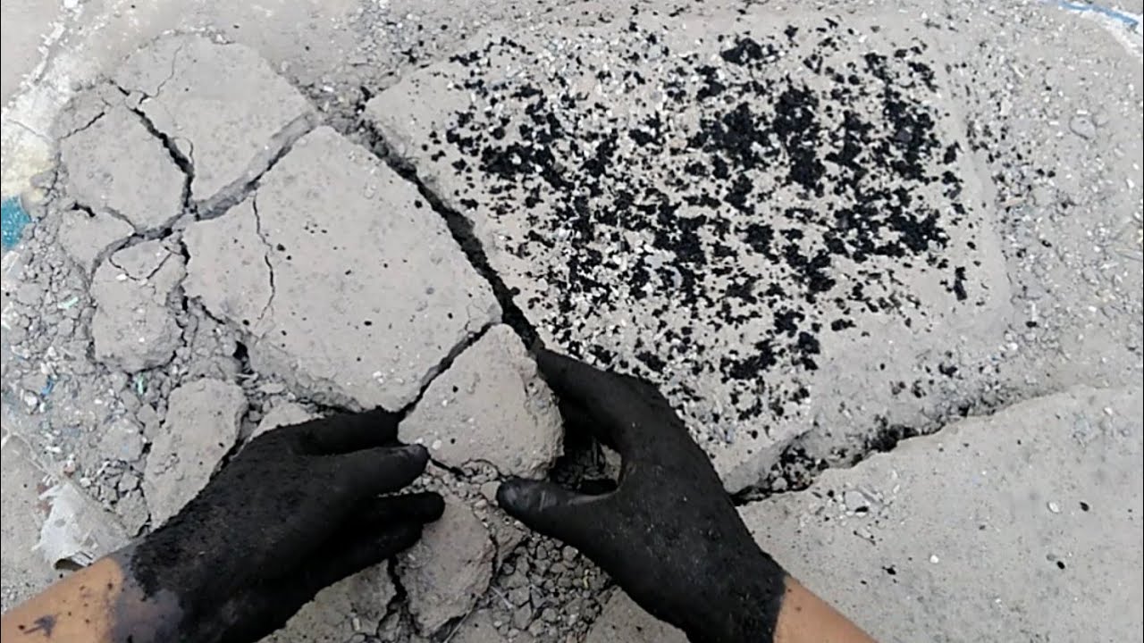 ASMR Floor crumbling ❤️ | Pure ashes | extremely satisfying 