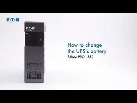 Eaton Ellipse PRO 850 - Replacing the batteries 