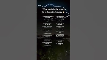 What each initial wants to tell you in January #initials #initial #foryou #fyp