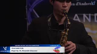 ANDORRA SAX FEST 2023: Yeachan Yun plays Elegie Op. 44, Alexander Glazunov