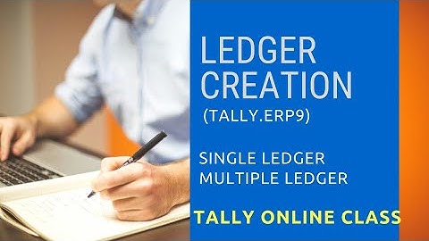 B.com 4th Sem:Ledger Creation in Tally.ERP9/computerized Accounting System/ S.NO-2