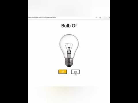 Bulb On/Off Using JavaScript | JavaScript Tutorial For Beginners # ...