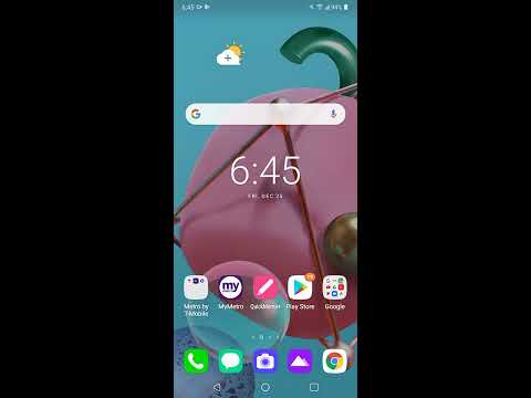 LG K51 Clock Widget - How to get back