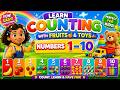 Learn Counting with Fruits & Toys Numbers 1–10 for Kids