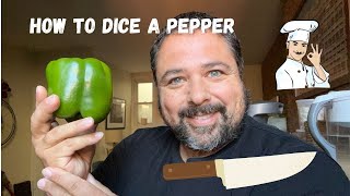 How to dice a pepper