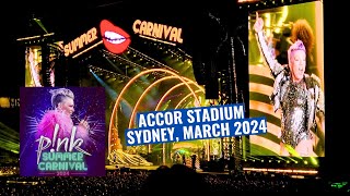 P!NK Summer Carnival - Song Highlights, Sydney Accor Stadium 2024 PINK [4K]