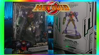 Metroid First 4 Figures Statue Gravity Suit Live Unboxing