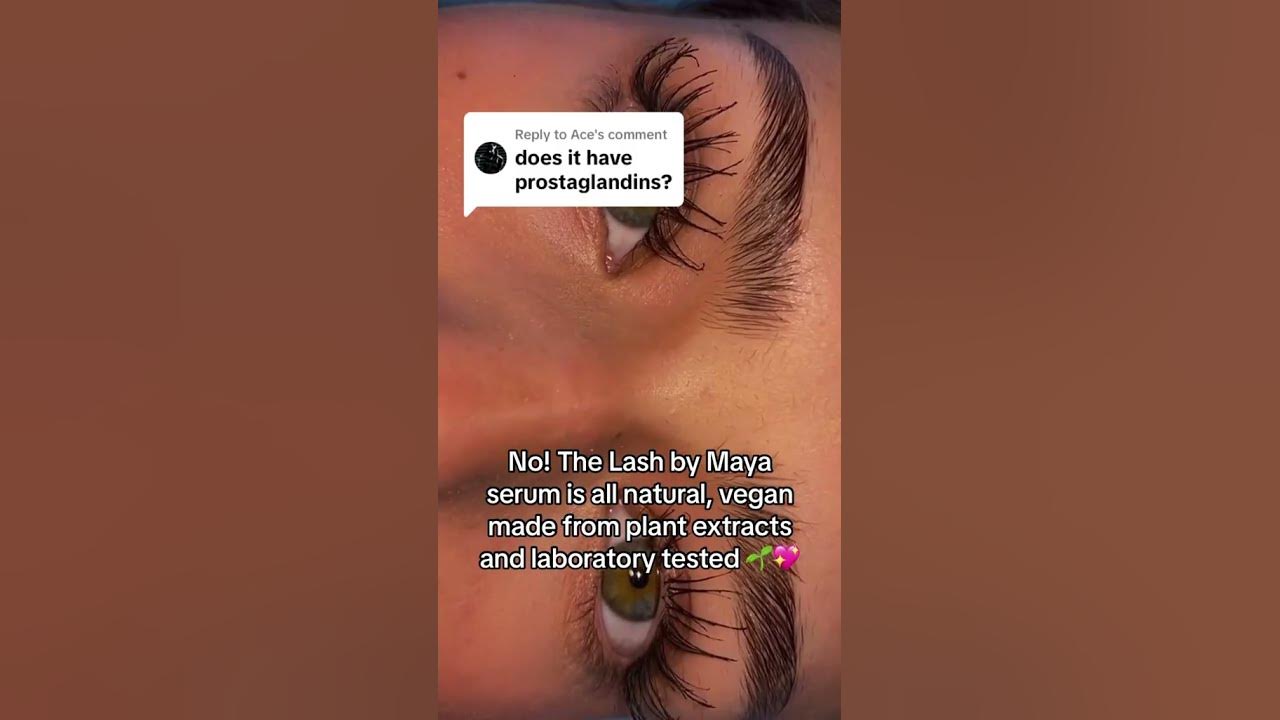 Lash by Maya serum is all natural and doesn't contain any prostaglandin!  💖🌱 
