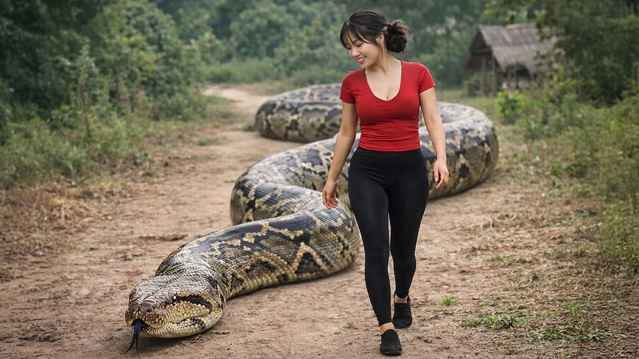 By the Time We Noticed the Giant Python… It Was Already Too Close