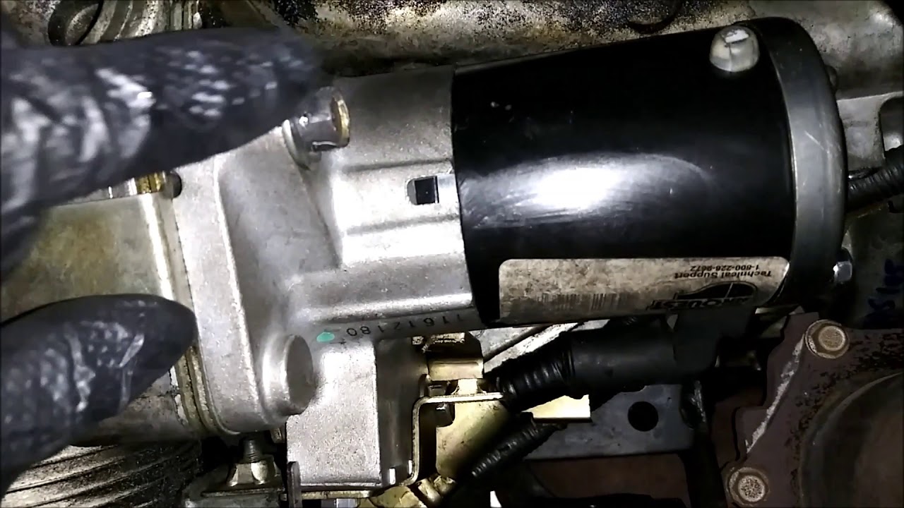 Locating The Starter On A 2006 Maxima - YouTube