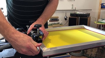 Vastex V1000 Screen Printing Machine Setup