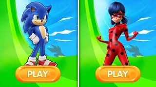 Sonic Dash Vs Miraculous ladybug - Movie Sonic Vs All Running Games | Epic Run 🔥🤯 screenshot 4