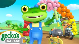 Gecko&#39;s Balloon Race - Gecko&#39;s Garage | Cartoons For Kids | Toddler Fun Learning