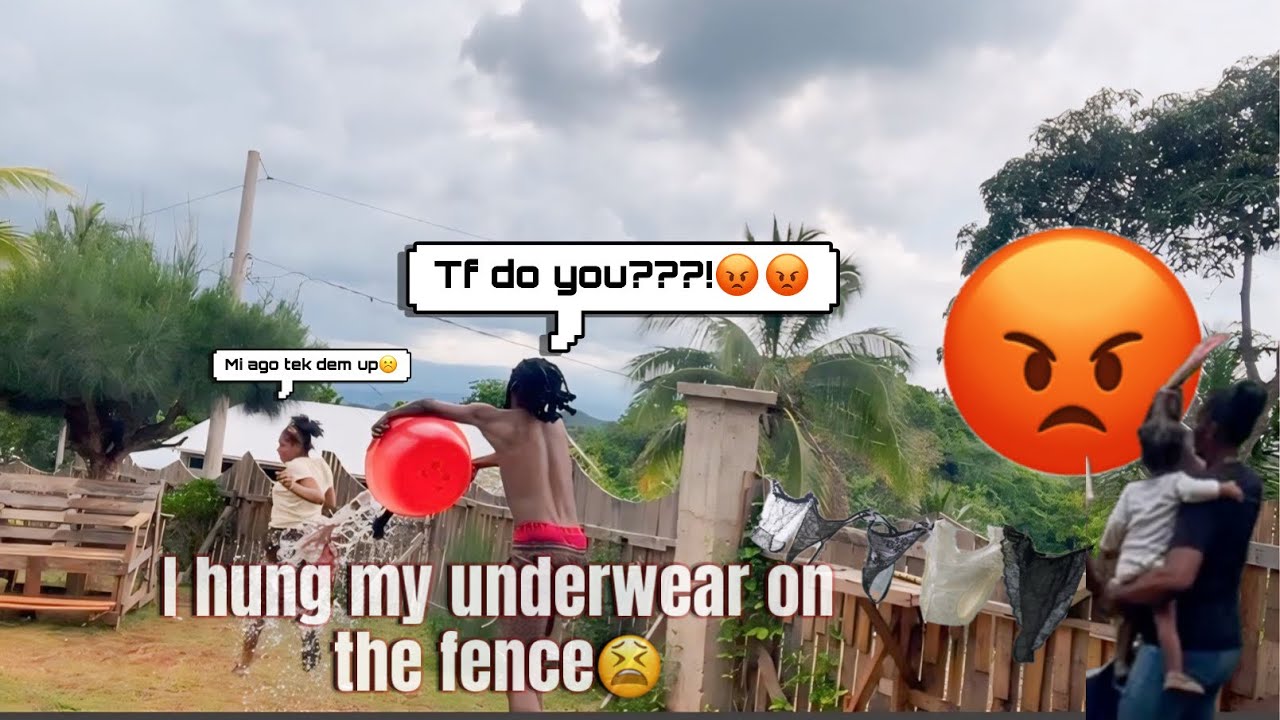 “I Hung My Underwear on the Fence – EPIC Prank on My Babyfather & Mom!@lorainemills52 #danielnteika 