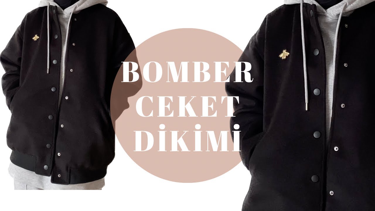 MAĞAZADAN ALMIŞ GİBİ BOMBER CEKET KESİMİ VE DİKİMİ | BOMBER JACKET