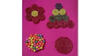 how to make A paper coaster | DIY newspaper craft tutorial