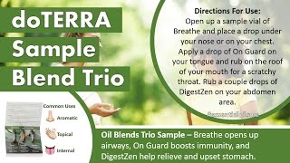 How To Use The doTERRA Sample Blend Trio