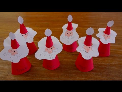 Diy Weihnachtsdeko Wie Bastle Ich Schone Platzkarten Fur Den Weihnachtstisch Youtube