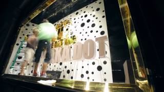 Making of the Kusama Louis Vuitton windows at Selfridges