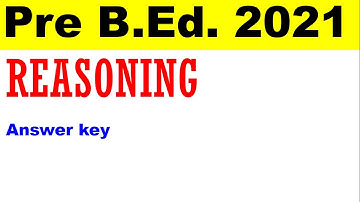 reasoning solution | pre b.ed 2021 solution | CG vyapam | RI | Patwari | pre b.ed. | answer key