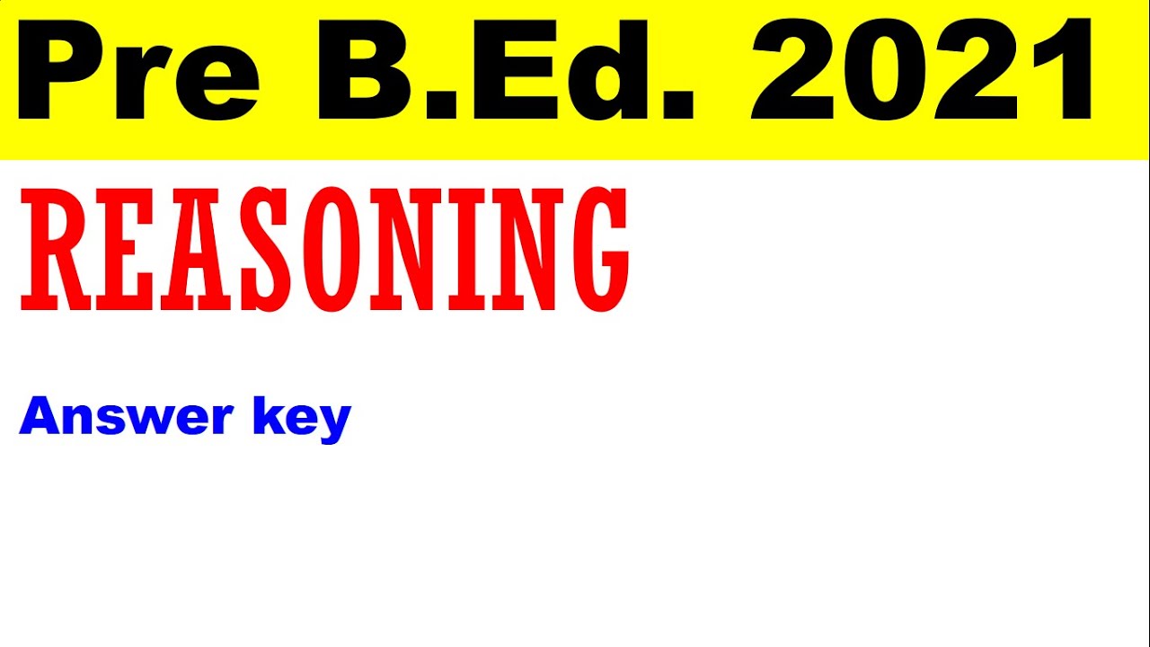 reasoning solution | pre b.ed 2021 solution | CG vyapam | RI | Patwari | pre b.ed. | answer key
