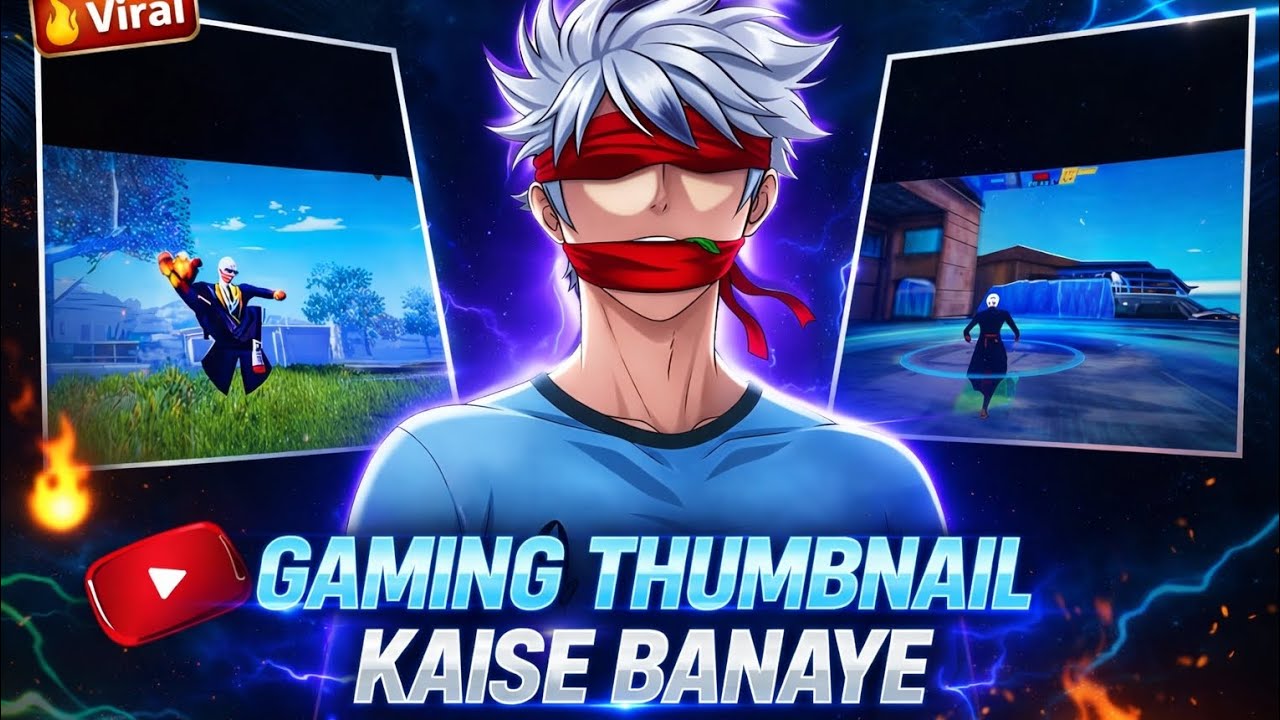 Gaming Thumbnail Kaise Banaye 🔥 | Pro Level Thumbnail Editing - YouTube