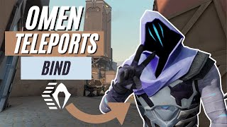BEST Omen Teleport Setups on BIND (Valorant)