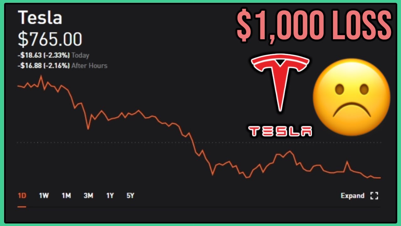 Tesla Stock Drops 4.44% after Elon Musk Comments - Robinhood Investing ...
