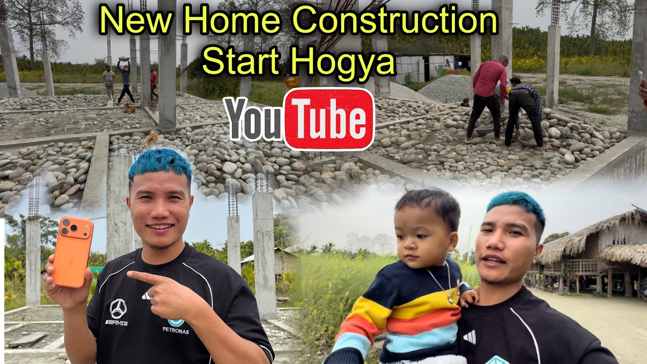 New Home Construction Start Hogya 🤑 YouTube Income Se💵 Shopping Karne Gaya💕