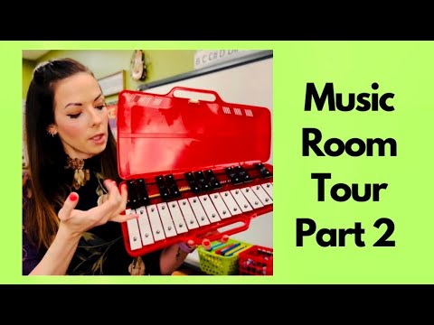 CLASSROOM TOUR -ELEMENTARY MUSIC CLASS K-5 - PART 2