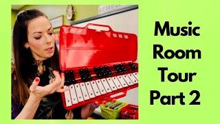 CLASSROOM TOUR -ELEMENTARY MUSIC CLASS K-5 - PART 2