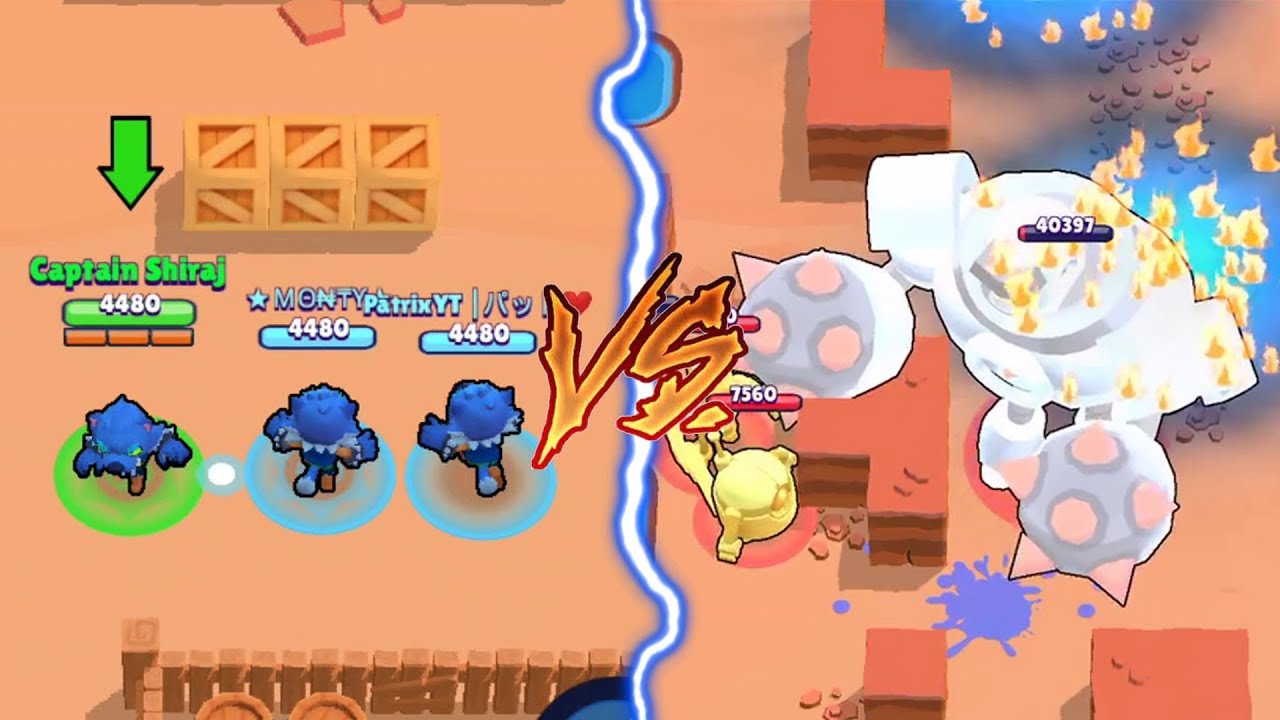 Triple Warewolf Leon VS Insane 6 Boss TROLLING | Brawl Stars Boss Fight Trolls