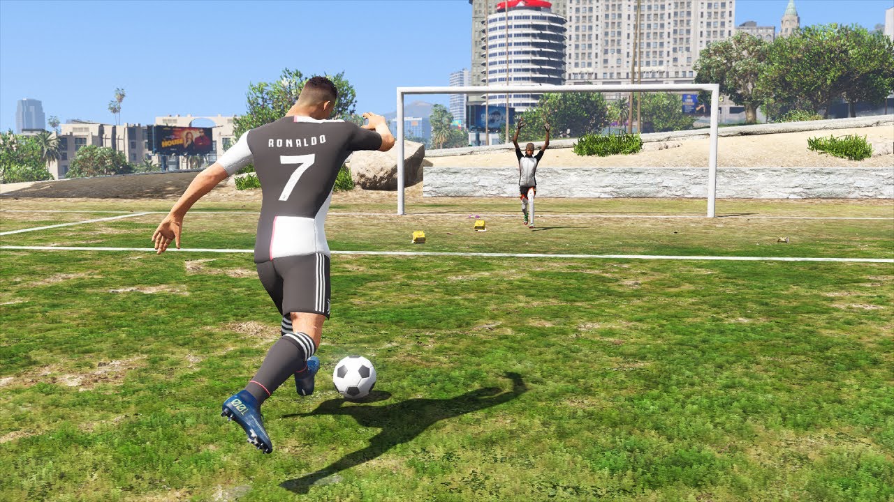 Soccer Football script (penalty shootouts) GTA 5 mod review and installation of the mod