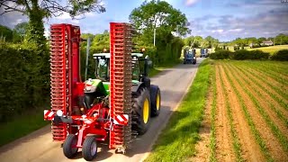 1er jour dans cette ferme : la herse fait 8m