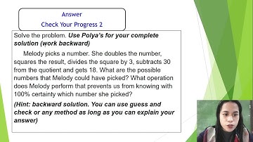 PART 2  PROBLEM SOLVING STRATEGIES (POLYAS FOUR STEPS)