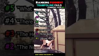 Ranking Funniest Trampoline Fails #shorts