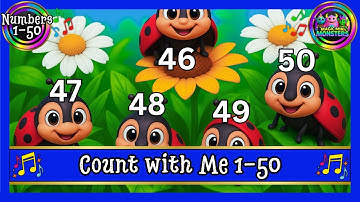 Count with Me 1 to 50 | Counting Confidence | Sing-a-long | Magic Mini Monsters #magicminimonsters