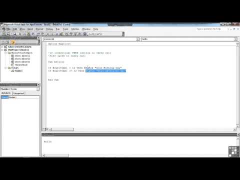 0702 Controlling The Program Flow With IF THEN ELSE